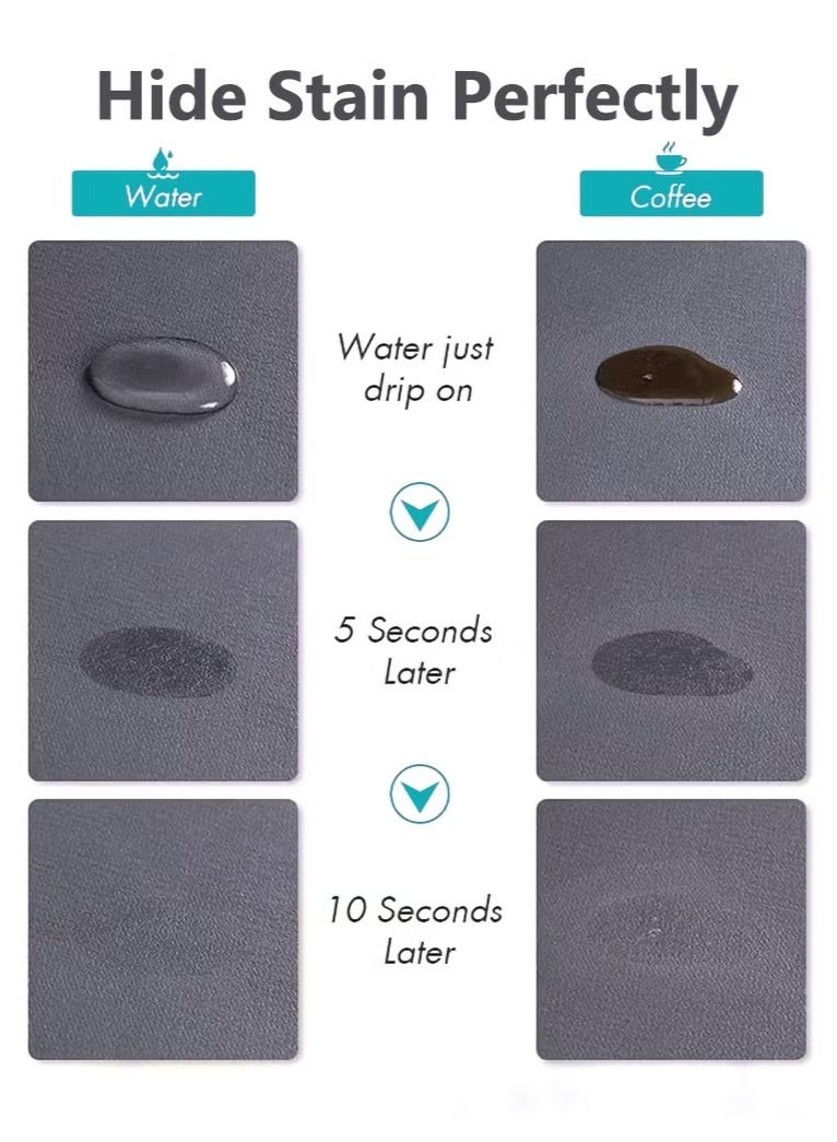 حصيرة قهوة ، حصيرة تجفيف لآلة القهوة مع قاع مطاطي غير قابل للانزلاق ، حصيرة تجفيف سريعة لآلة القهوة ، مطبخ ، حوض ، أدوات مائدة (أسود) - Image 3