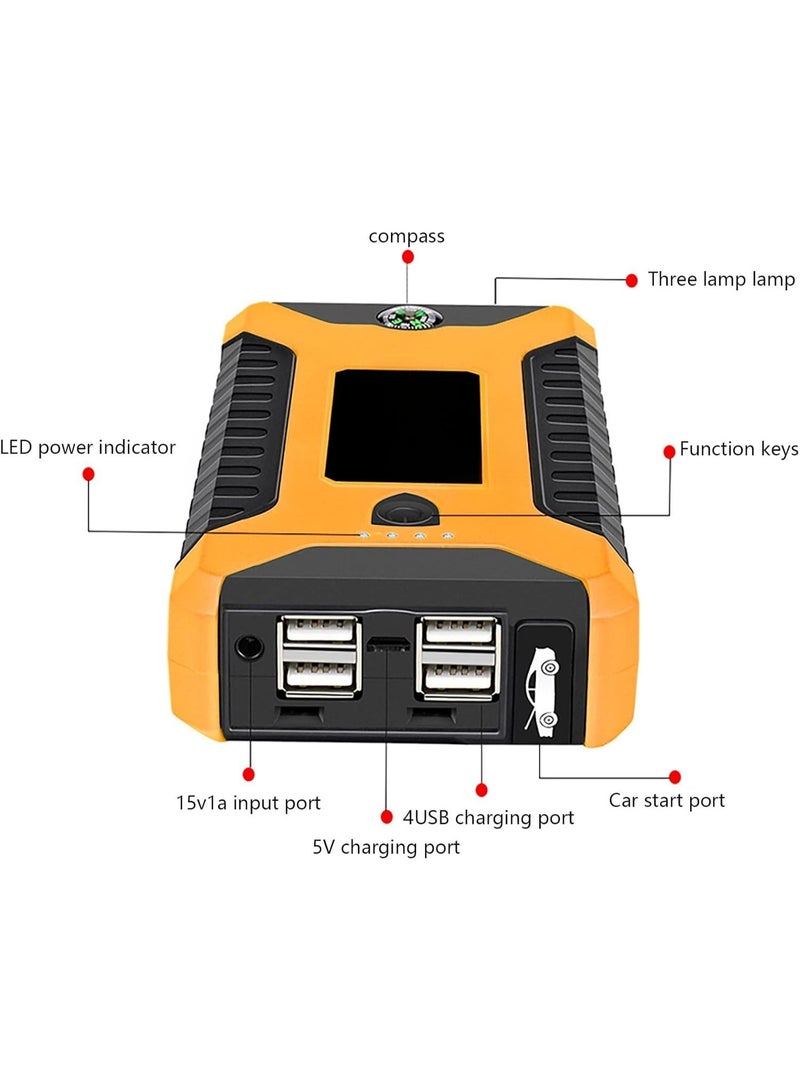 Vehicle Emergency Start Power Supply – 20000mAh Portable Jump Starter & Multi-USB Mobile Power for Gasoline & Diesel Cars - Image 1