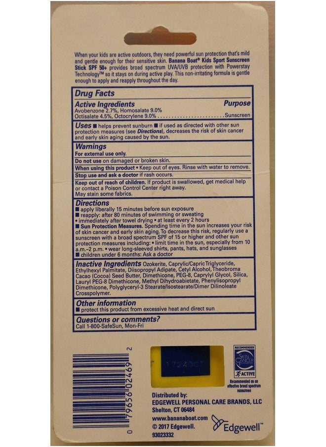BANANA BOAT Spf50+ Kids Sport Stick 05 Ounce (14Ml) (3 Pack)  - Image 4