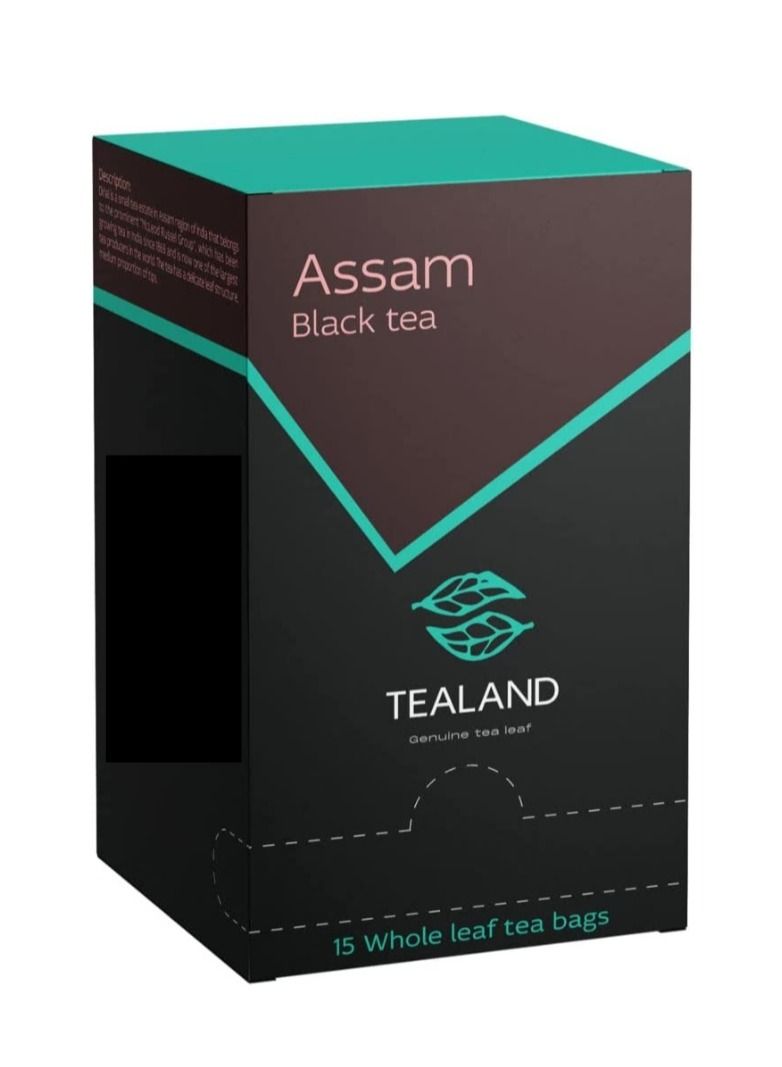 تيلاند 15 كيس صندوق Assam Malty & Rich مكونات طبيعية 100٪ مضادات الأكسدة غنية تساعد على التخلص من التهدئة والتهدئة Tisane - Image 1