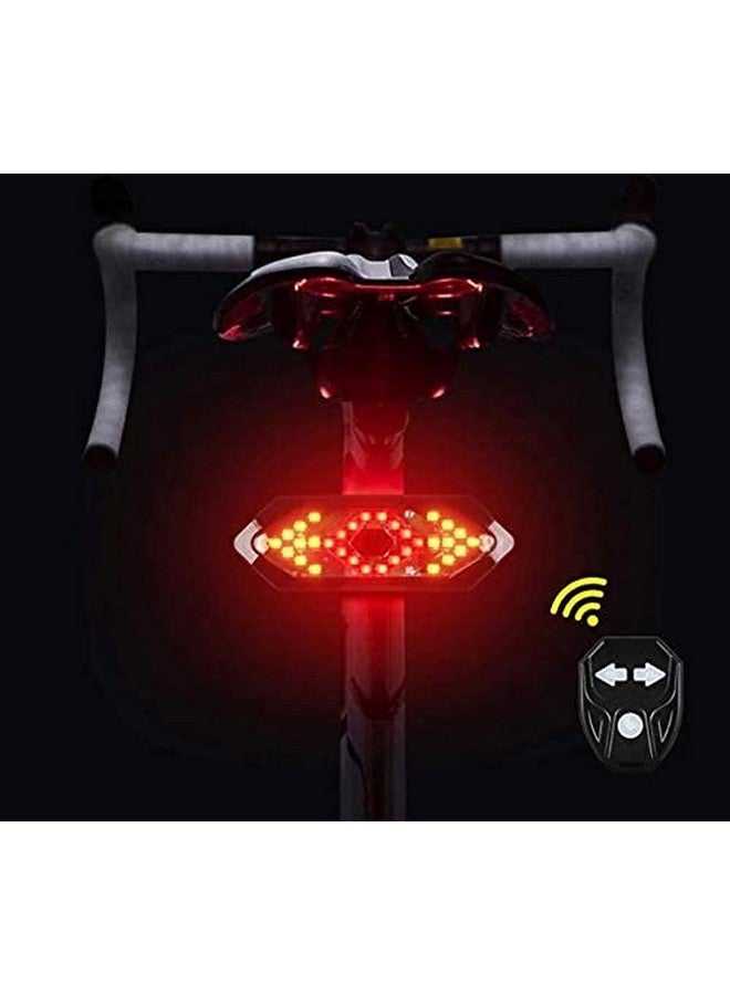 Lista Bicycle Tail Light USB Rechargable Smart Wireless Remote Control Turn Signal Warning Lamp Bike Taillight - Image 2