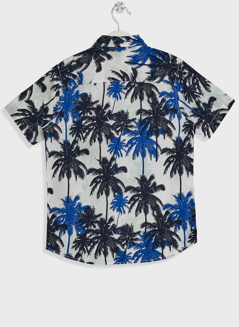 Jack & Jones Junior Kids Palm Tree  Shirt