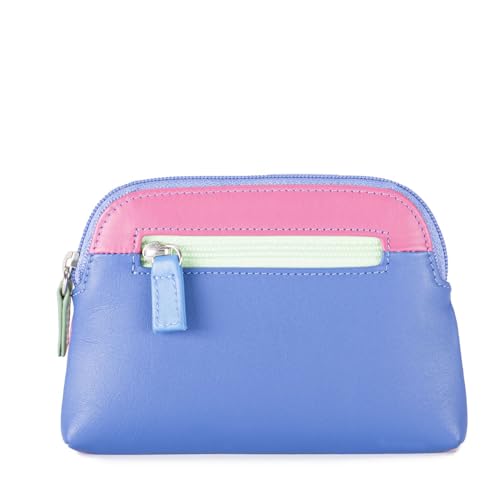 mywalit Large Leather Coin Purse | 3 Card Slots | Zip Pocket & Key Fob | Blue | Stylish & Compact Accessory for Men & Women | Perfect for Everyday Use - Image 4