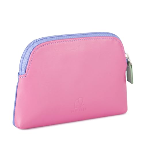 mywalit Large Leather Coin Purse | 3 Card Slots | Zip Pocket & Key Fob | Blue | Stylish & Compact Accessory for Men & Women | Perfect for Everyday Use - Image 3