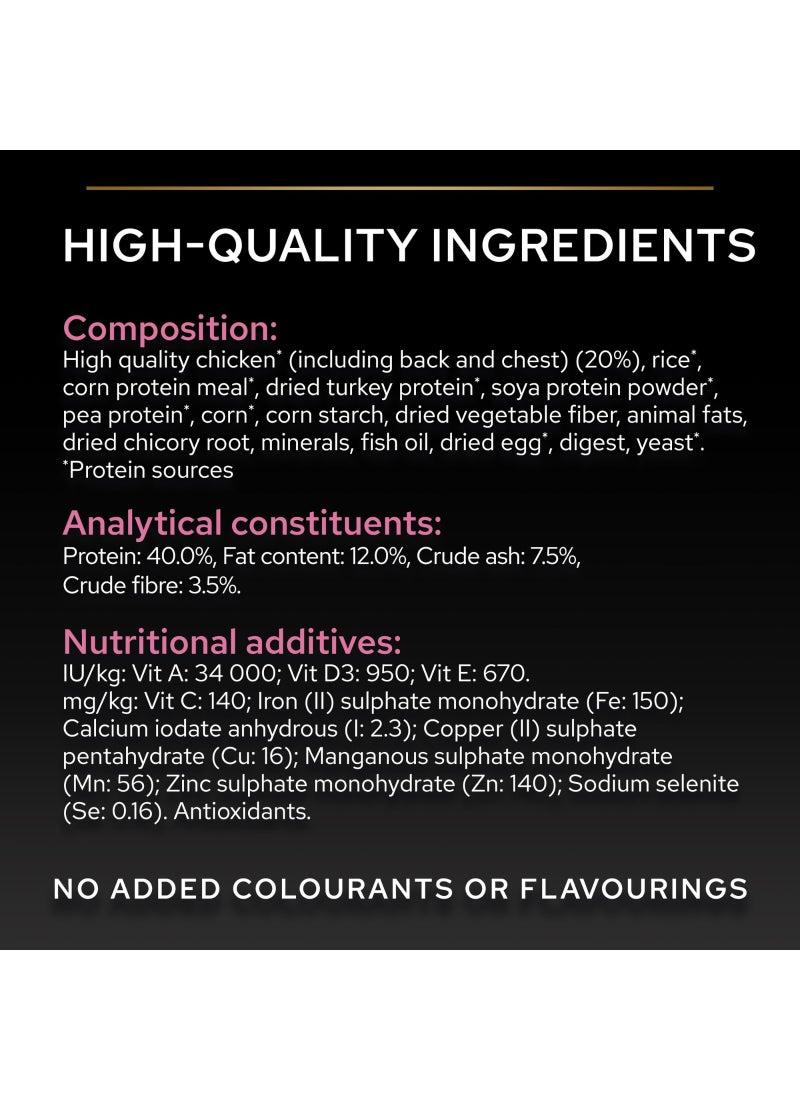 Purina Pro Plan Sterilised Adult Delicate Digestion Dry Cat Food With Chicken 3kg - Image 3