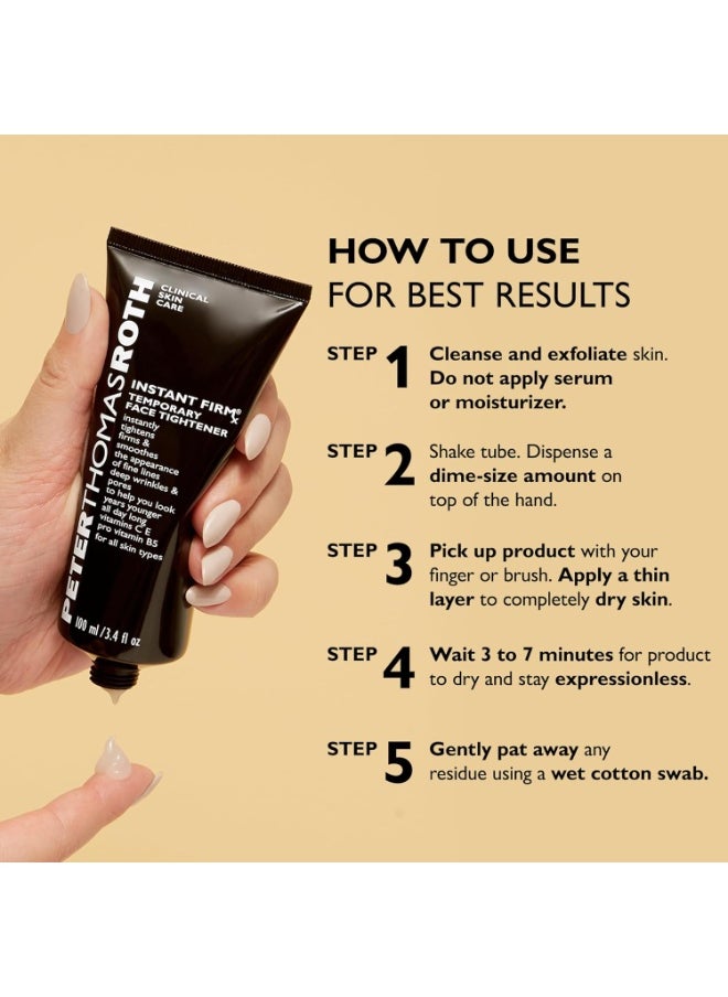 PETER THOMAS ROTH - Instant FIRMx Temporary Face Tightener, Firm and Smooth the Look of Fine Lines, Deep Wrinkles and Pores 100 ml / 3.4 fl oz - Image 1