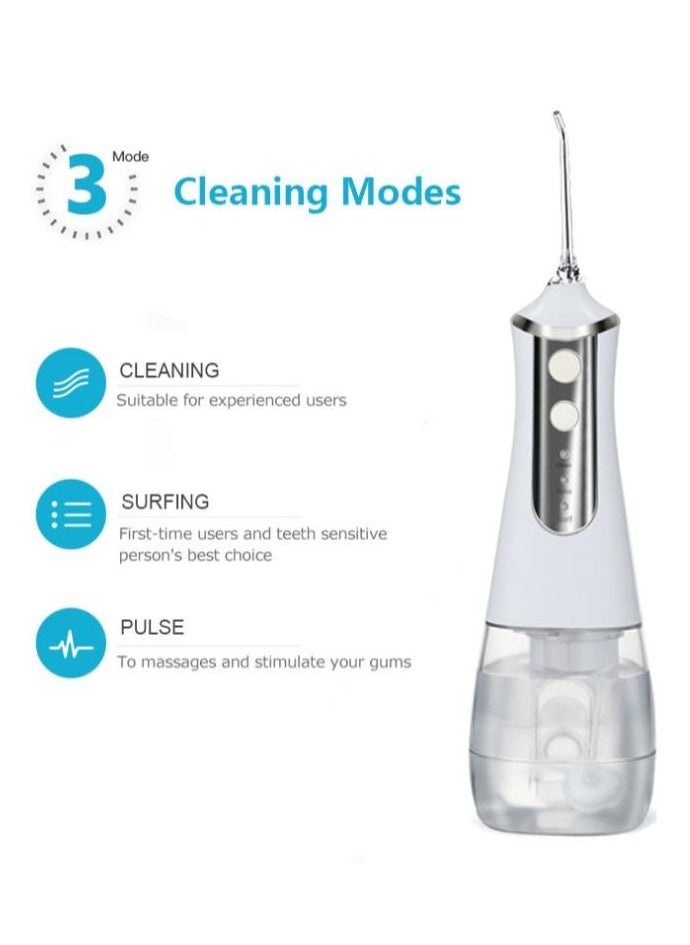 Portable Dental Water Flosser White