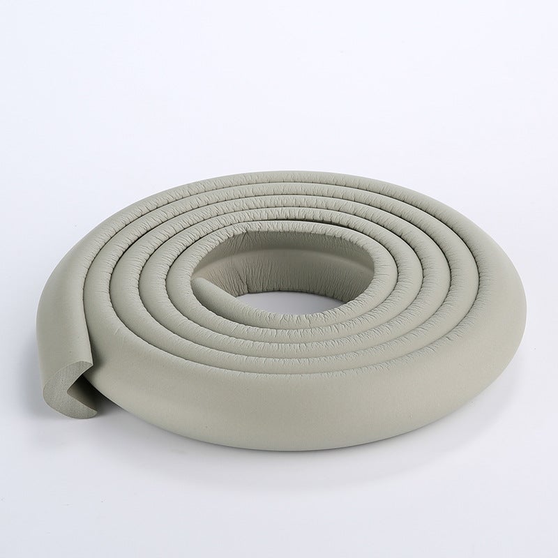 1 x 5 pcs Kids Safety NBR Corner Guard Standard L-Shape Bumper Grey