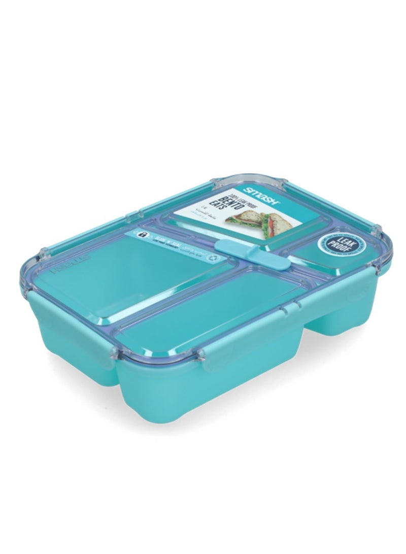 smash Bento Eats Lunch Box Teal and Purple 1.4 Liter - Image 3