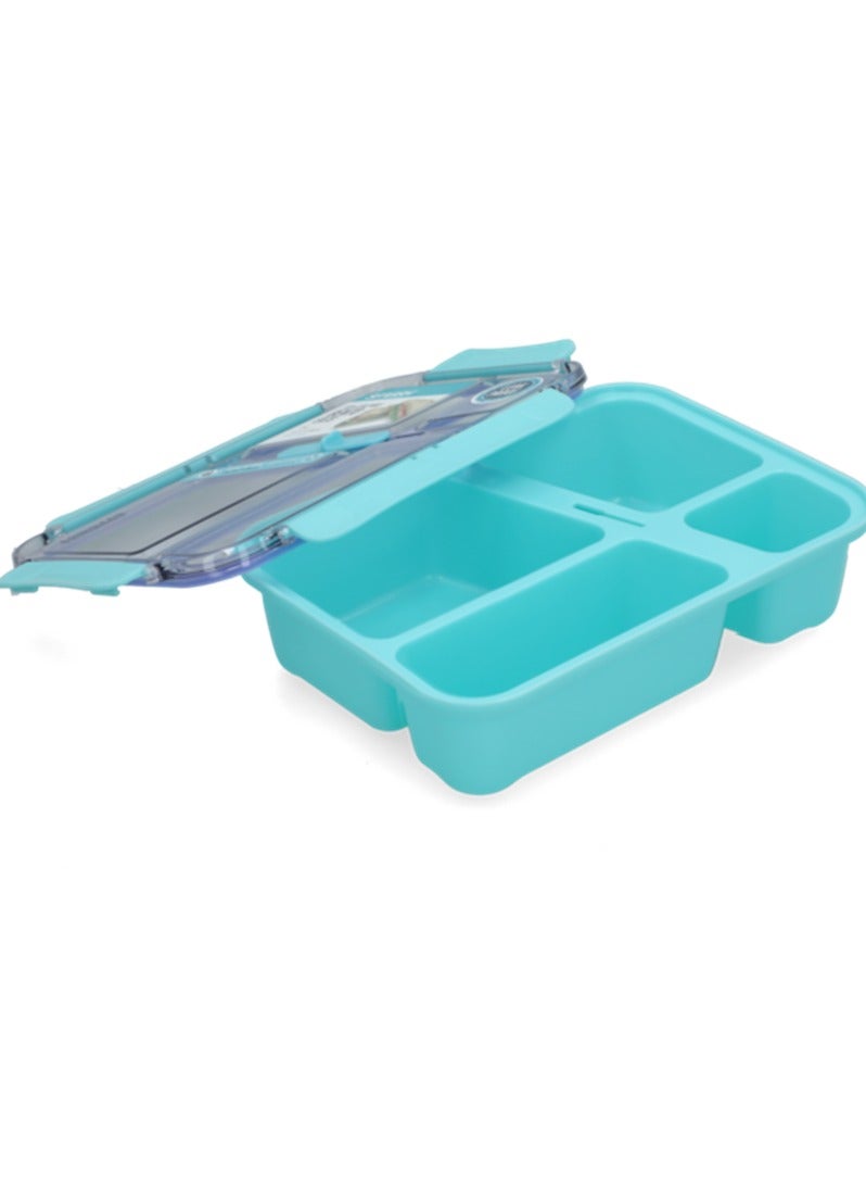 smash Bento Eats Lunch Box Teal and Purple 1.4 Liter - Image 4