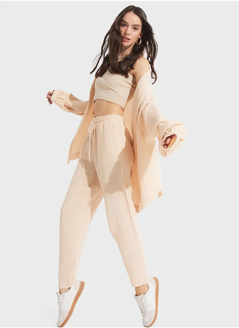 جون Puff Sleeves Kimono