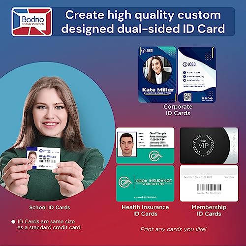 Bodno Magicard 300 Dual Sided ID Card Printer & Complete Supplies Package ID Software - Silver Edition - Image 3