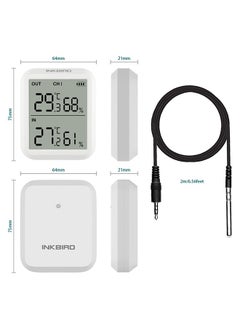 INKBIRD ITH-20R Digital Hygrometer Indoor Indoor Outdoor Wireless Receiver Thermometer Humidity Gauge with Accurate Temperature Humidity Display Monitor (One Receiver One Transmitter) - pzsku/Z6924B1891E705CC44496Z/45/_/1707210619/058de275-4019-459d-8497-d4bccd61ec45