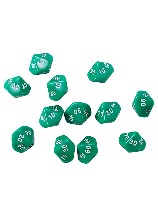 Learning Advantage Learning Advantage 10-Sided Place Value Dice, Tens, Set of 12 