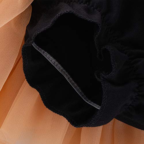 elamccor Baby Girls'Tutu Skirt with Shorts Newborn Toddler Tulle Skorts 0-24 Months Champagne - Image 5