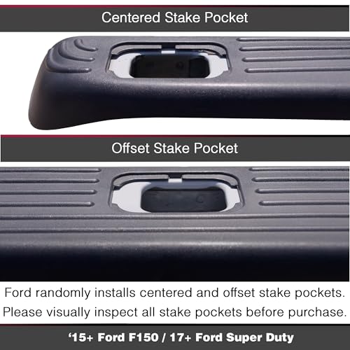 Bull Ring Offset Flush Fit Retractable Truck Bed Tie Downs for '15-'25 Ford F150, '17-'25 F250 & F350 Super Duty, '17-'25 Ford Raptor (Offset for Front, Middle & Rear Stake Pockets) (1 Pair) - Image 3