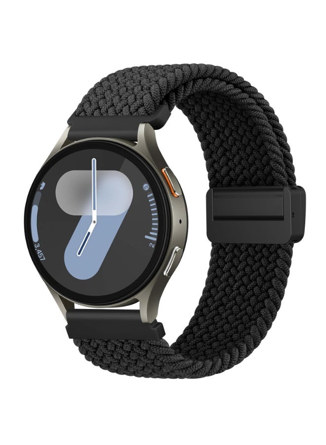ChicVibe Nylon Straps for Samsung Galaxy Watch 7/6/5/4 Band 40/44mm, Galaxy Watch 6 Classic Bands 43mm 47mm, 20mm Elastic Adjustable Stretchy Braided Bands for for Samsung Watch 7/6/5/4 - Image 1