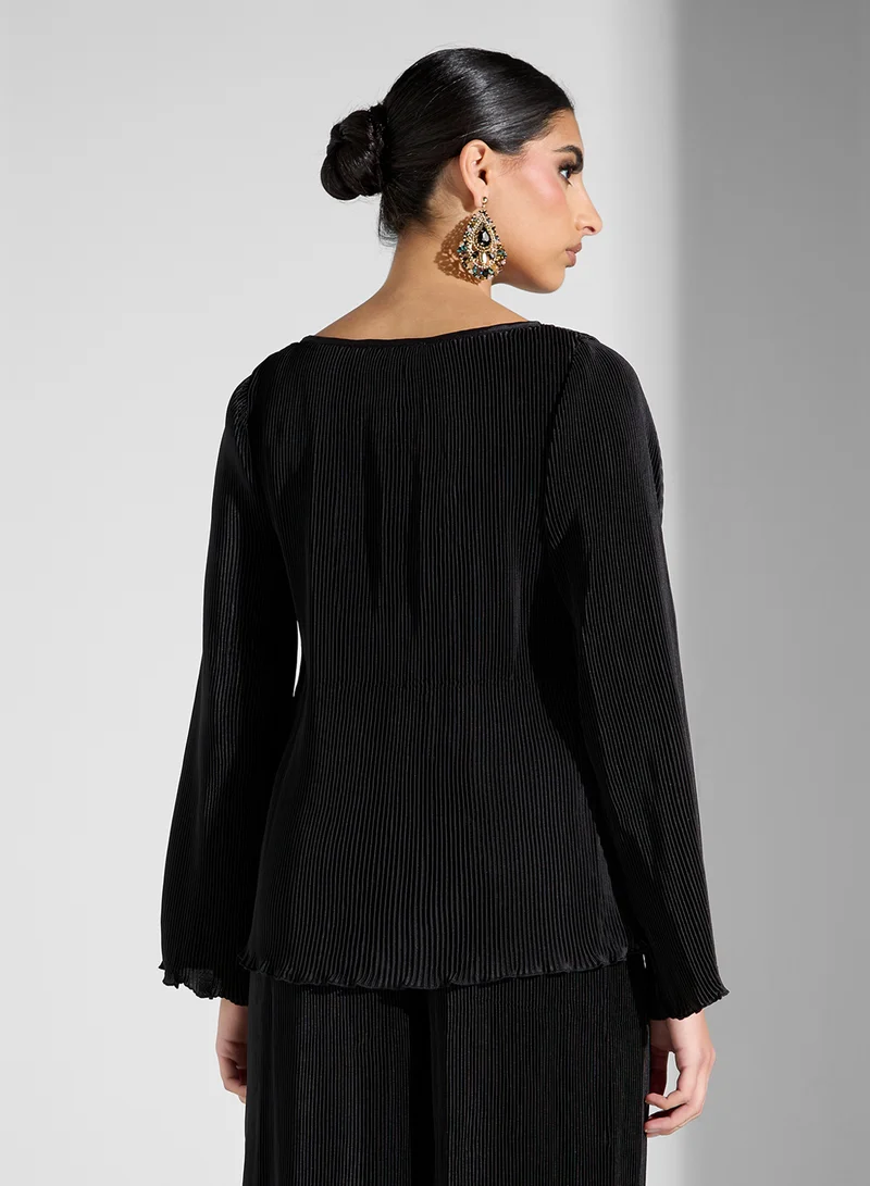 SINOIR SOFT PLEATED TOP