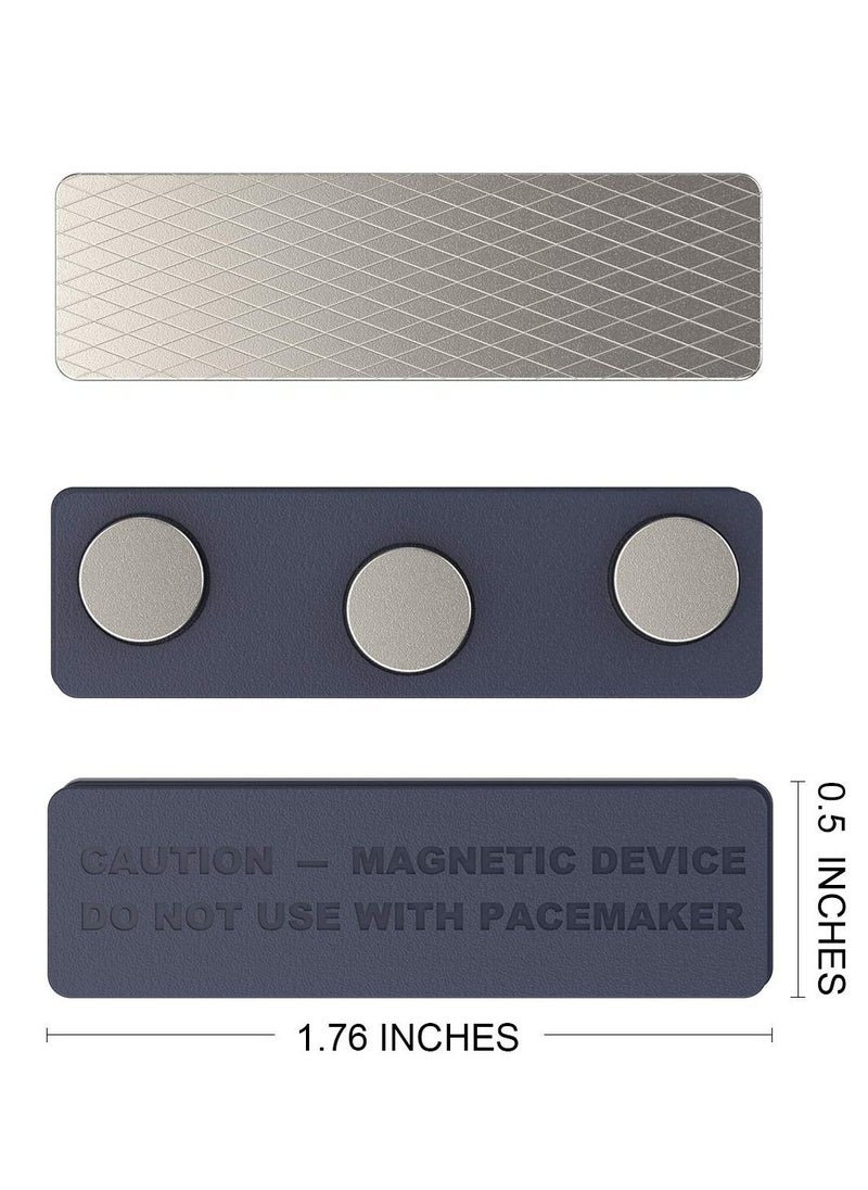Excefore Magnetic Name Tag, 20 Pcs Magnetic Badge Holder for Clothes, Metal Magnetic Tags with 3 Neodymium Magnets  - Image 3