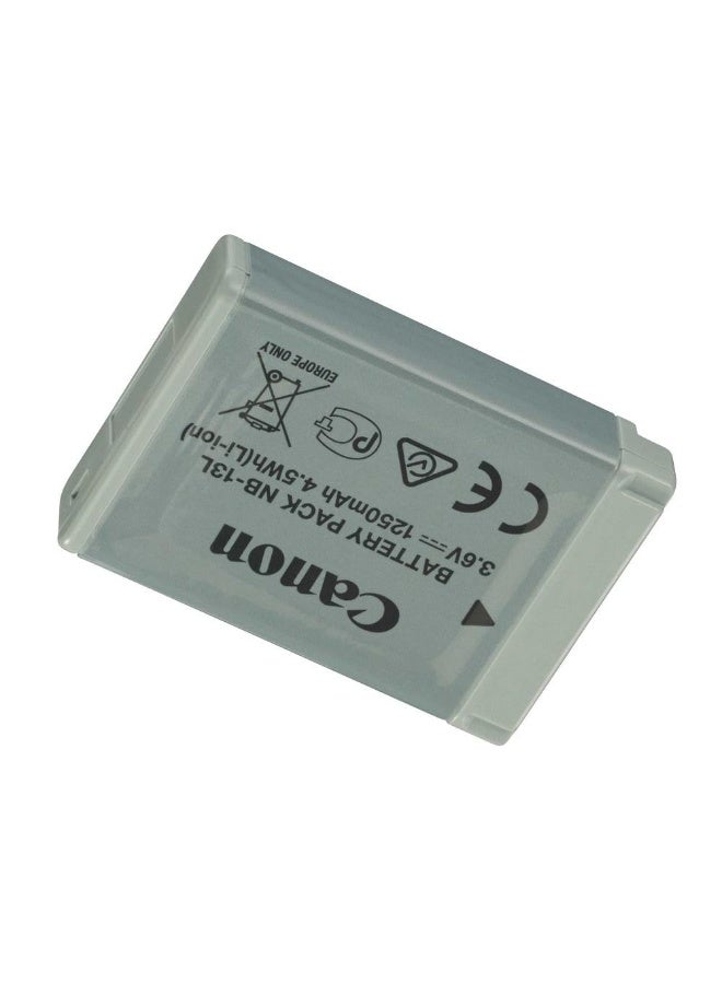 Canon NB-13L Original Lithium-Ion Battery  Pack for PowerShot G7 X / G7 X Mark II / G7 X Mark III / G5 X / G5 X Mark II / G9 X / G9 X Mark II / G1 X Mark III / SX720 HS / SX730 HS / SX740 HS / SX620 HS – Grey - Image 3