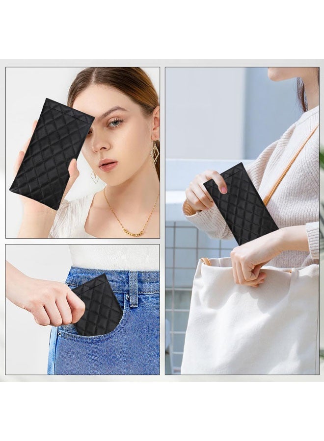 3 Pcs Soft Glass Case for Women and Men, Portable Slim Soft Sunglasses Pouch Squeeze Top to Open Eyeglasses Protective Holder - Image 5