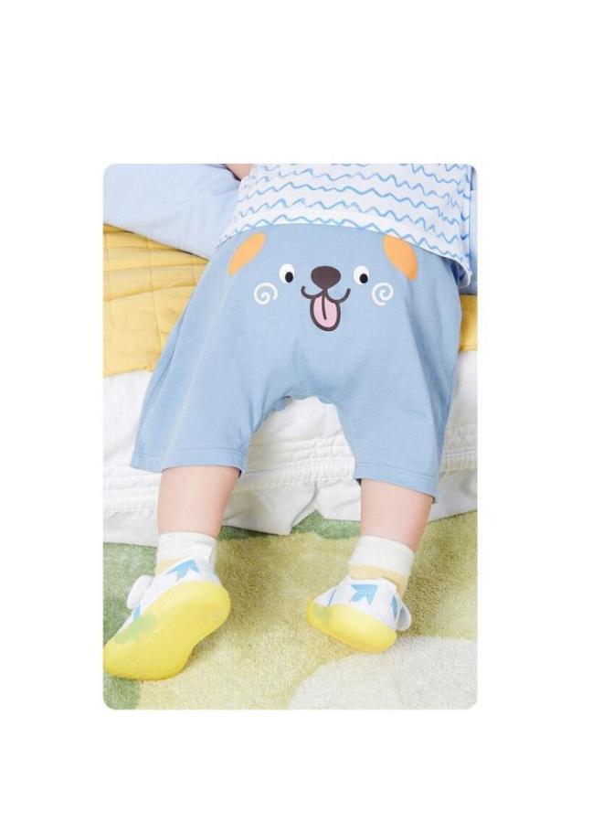 Generic Bala Children's Clothing Baby Spring And Autumn Baby PP Pants Pants Boys Sports Pants Girls Casual Pants Not Fleece-lined-Color:Pp Blue-Size:80cm  - Image 1