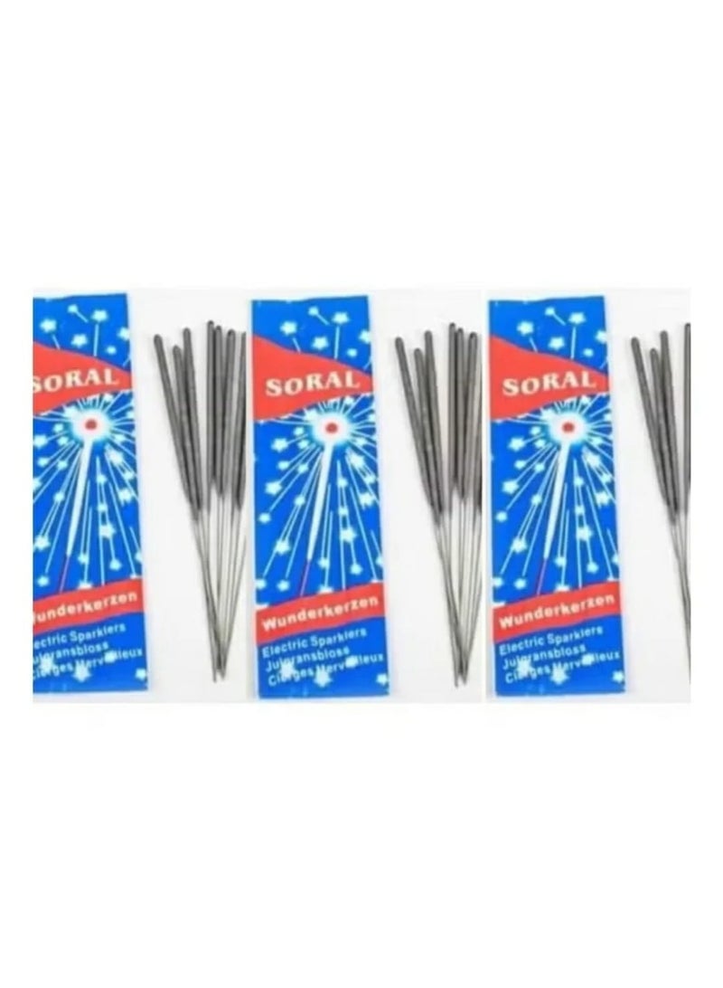 سورال شرار نجوم الليل (30 عود 3 اكياس داخل العلبة الواحدة 10 اعواد) شموع شرار