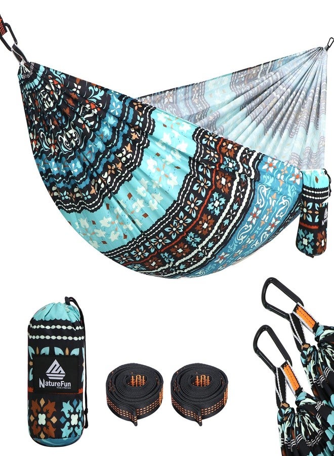 NATUREFUN Ultra-Light Travel Camping Hammock | 300kg Load Capacity,Breathable,Quick-drying Portable Hammock(275 x140cm) | 2 x Premium Carabiners,2 x Nylon Slings Included | Outdoor Indoor Garden - Image 1