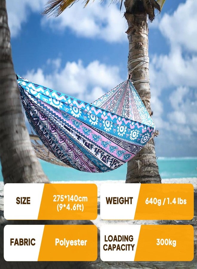NATUREFUN Ultra-Light Travel Camping Hammock | 300kg Load Capacity,Breathable,Quick-drying Portable Hammock(275 x140cm) | 2 x Premium Carabiners,2 x Nylon Slings Included | Outdoor Indoor Garden - Image 2