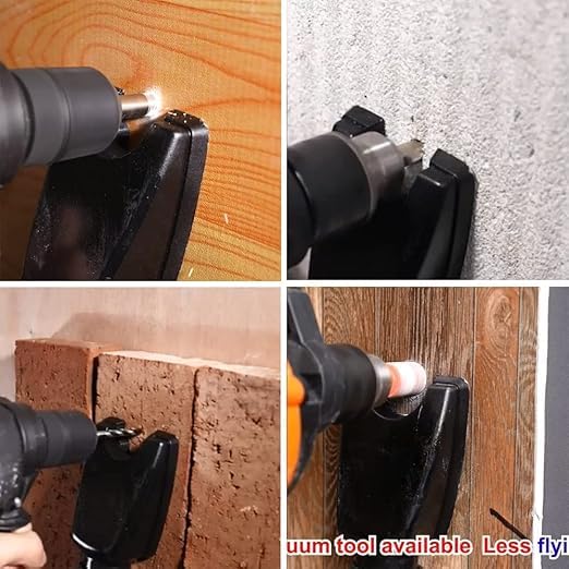 SEVIA Sevia Dust Extraction Tool Vacuum Attachment Dust Collector Cleaner Quick Remove Woodworking Dust Debris from Drill Hole  - Image 4