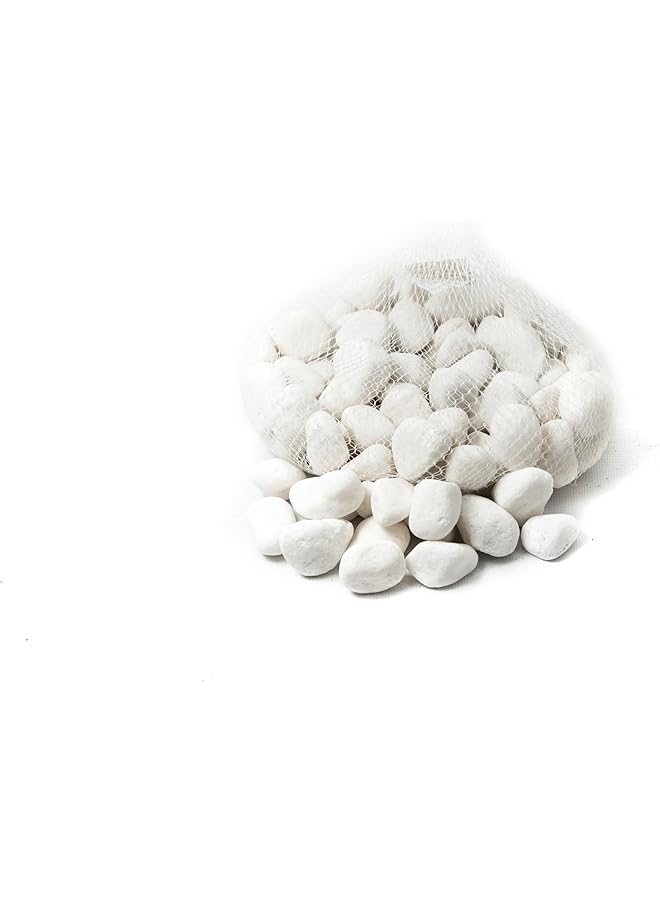 SGC Nks2 4 White Stone Pebbles 2.5 Kg White