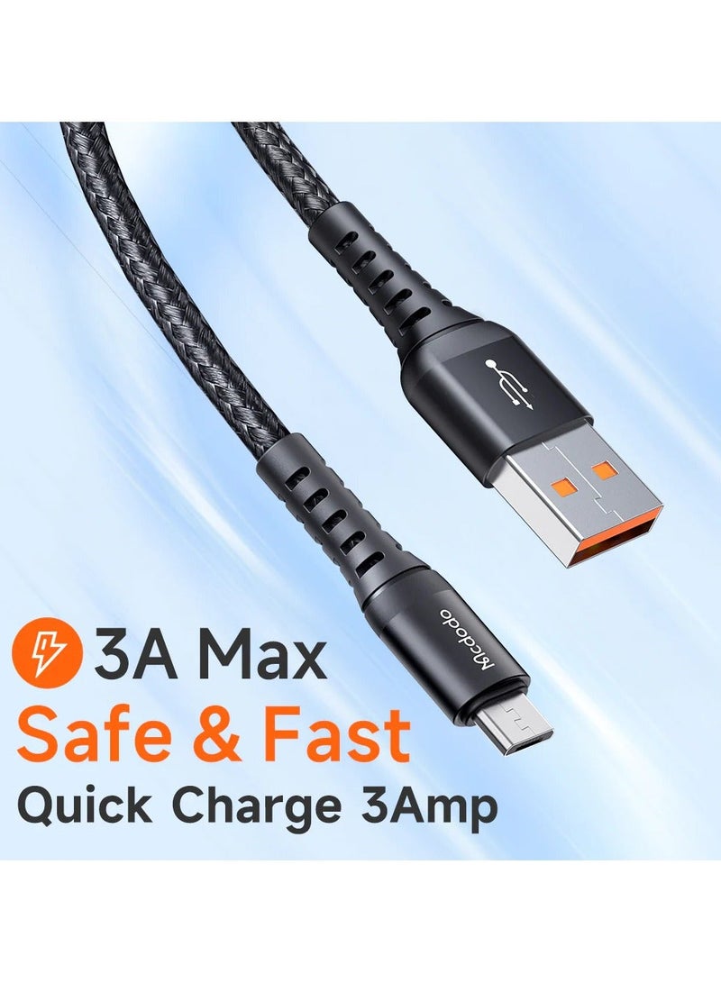 مكدودو Charging Cable CA-2281 Micro USB Data 3A - 1m - Black - Image 3