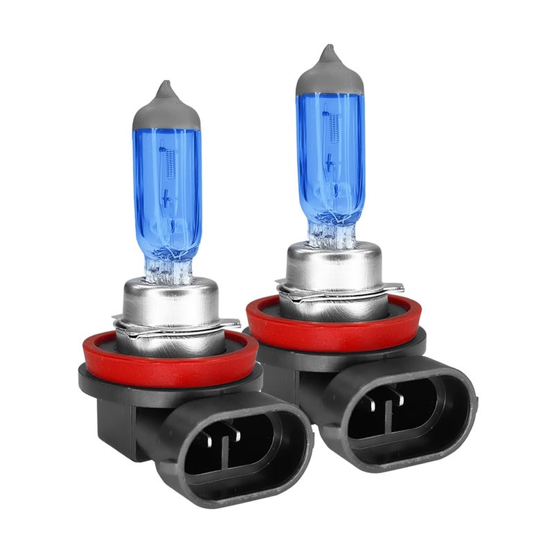 HHZL 2 PCS H11 Headlight Bulb 12V 100W Car Halogen Spotlights Super Bright HighLow Front Fog Light Bulb Replacement Universal Auto Light Lamp Fit for Most Cars Trucks SUVsWhite - Image 3