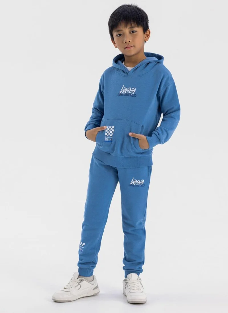 مينوتي Kids Boys  Fleece Hoodie And Joggers Set