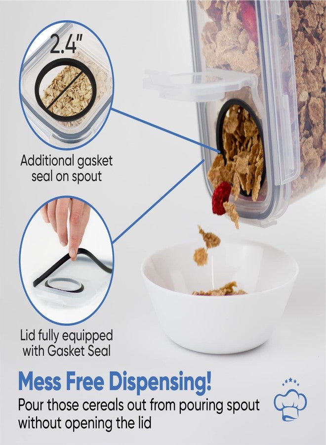 Chef's Path Set of Storage Box - Lunch Box, 8 Labels, Set of Spoons and Marker, Flour Box - BPA-Free Plastic Box (4 L) (4) - Image 4