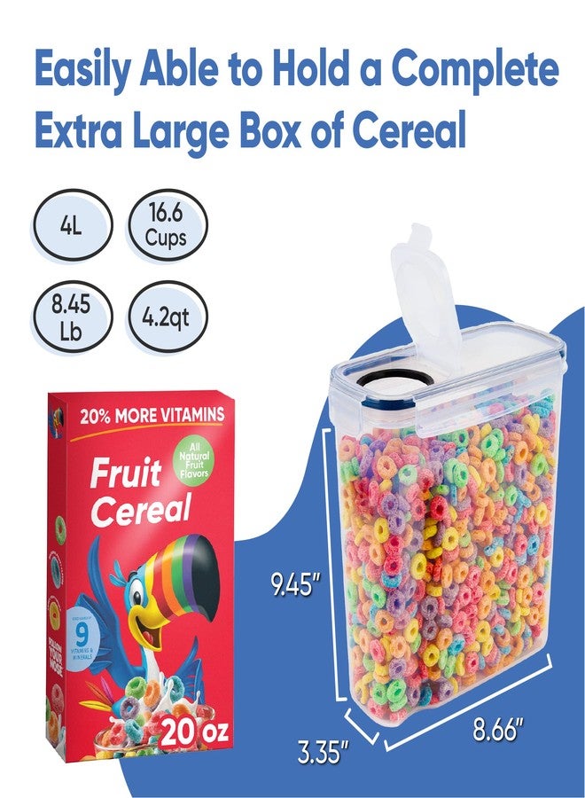 Chef's Path Set of Storage Box - Lunch Box, 8 Labels, Set of Spoons and Marker, Flour Box - BPA-Free Plastic Box (4 L) (4) - Image 2