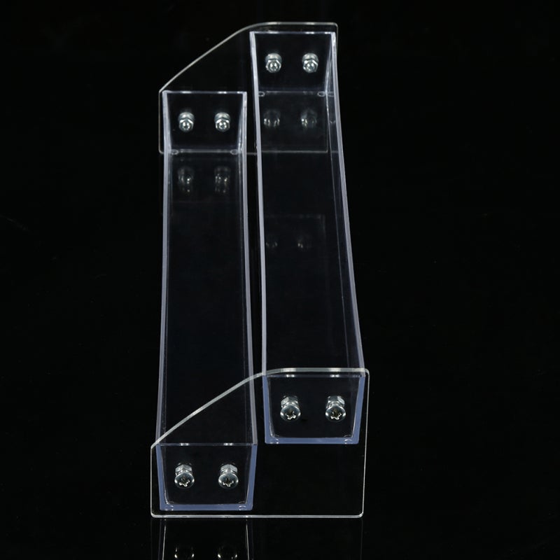 Black Nail Polish Rack: High-Grade Acrylic, Ladder Layer Design - Easy Self-Install Nail Polish Organizer for Home Salon Nail Art Display & Storage - Image 3