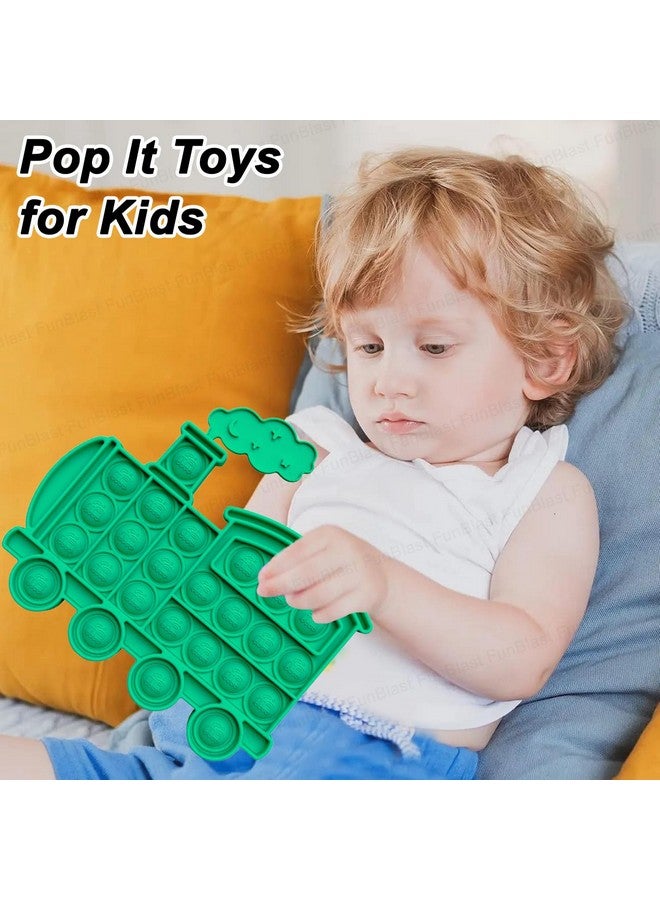 FunBlast Pop It - Popit Game, Poppet for Kids, Pop It Toy, Pop It Toys for Kids, Train with Car Pop Bubble Fidget Toys, Pop It Fidget Toy, Pop It Big, Pop It for Girls (Pack of 2 Pcs) - Image 5