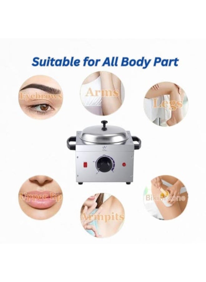 كونسونج بيوتي سخان شمع احترافي لإزالة الشعر من كونسونغ، وعاء واحد، هيكل معدني، تحكم في درجة الحرارة 500 سم مكعب - Image 2