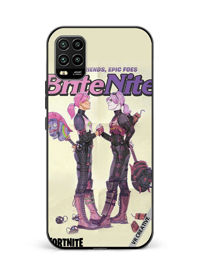 VR CREATIVE - Protective Case Cover For Xiaomi Mi 10 Lite 5G Bright Bomber Design Multicolour - Image 1