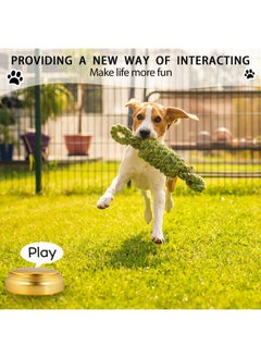 Neutral Recordable Button Record Talking Button Dog Buttons For Communication Talking Buttons For Dogs 30 Second Recording Buttons Sound Effect Button Game Buzzer (Gold)  - Image 4