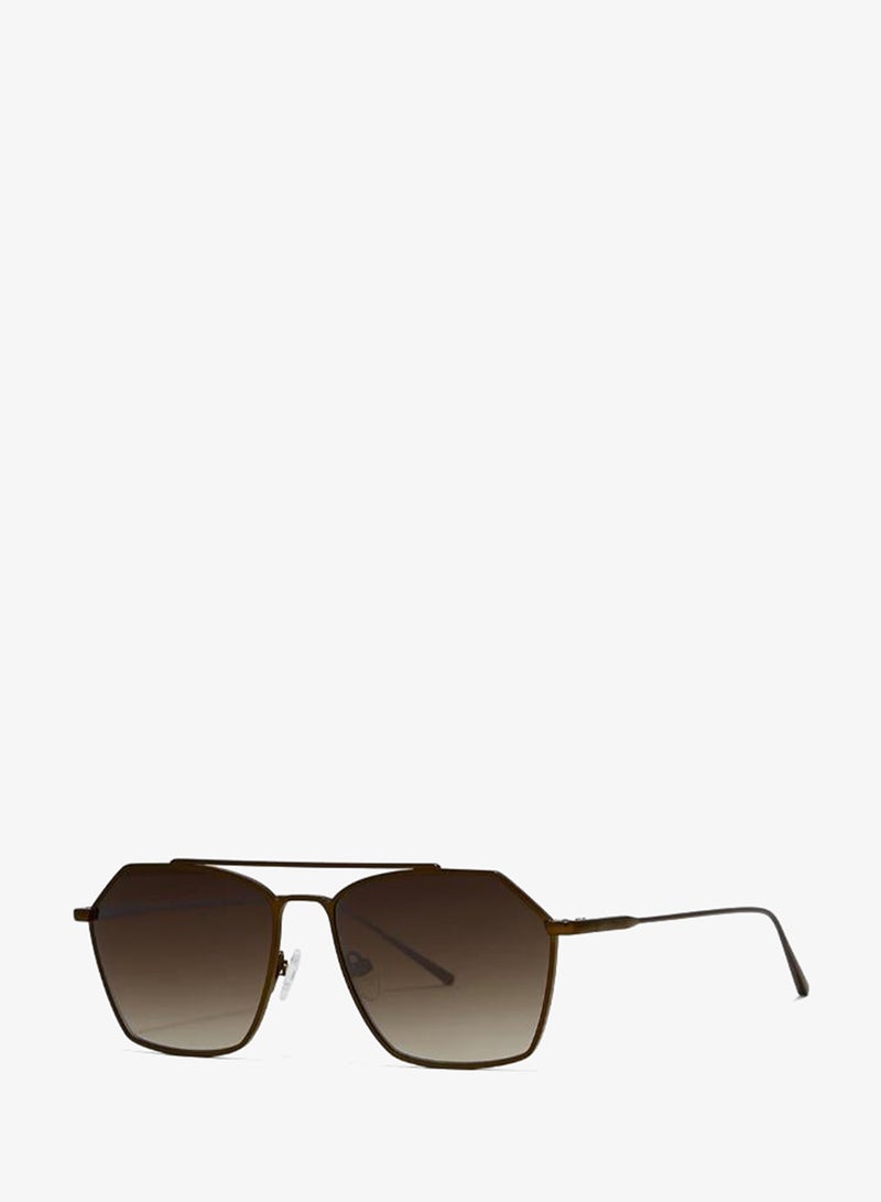 30Sundays FIGARO,Men Sunglasses, Aviator Sunglasses, UV Protection: UV400 (Brown,Brown) - Image 1