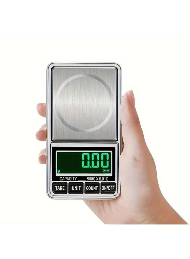 500g 0 01g Mini Pocket Digital Scale Precision Jewelry Balance Gram Weight - Image 1