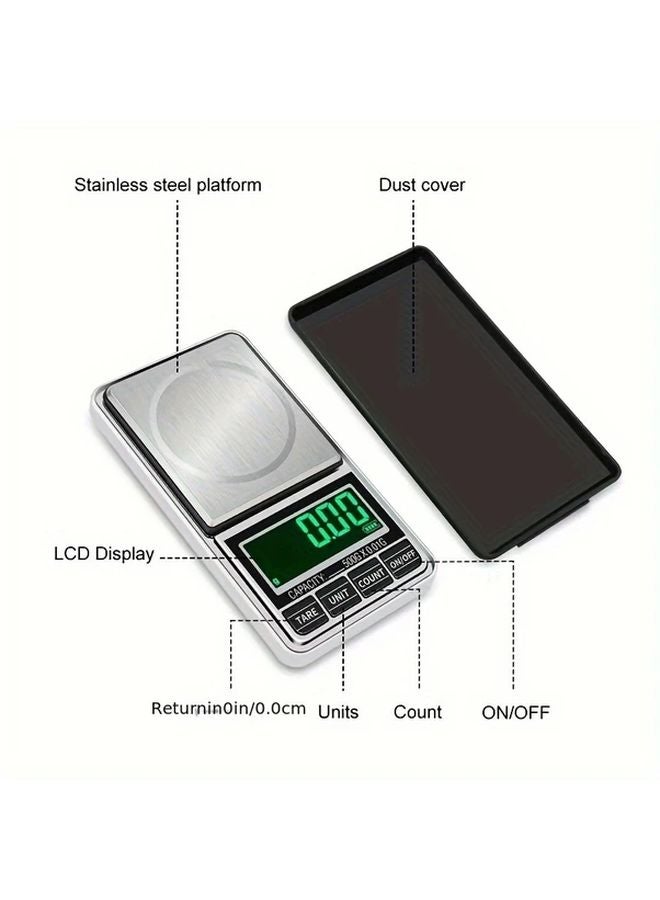 500g 0 01g Mini Pocket Digital Scale Precision Jewelry Balance Gram Weight - Image 4