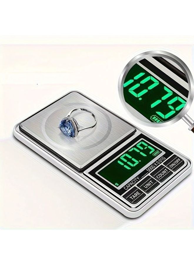 500g 0 01g Mini Pocket Digital Scale Precision Jewelry Balance Gram Weight - Image 5