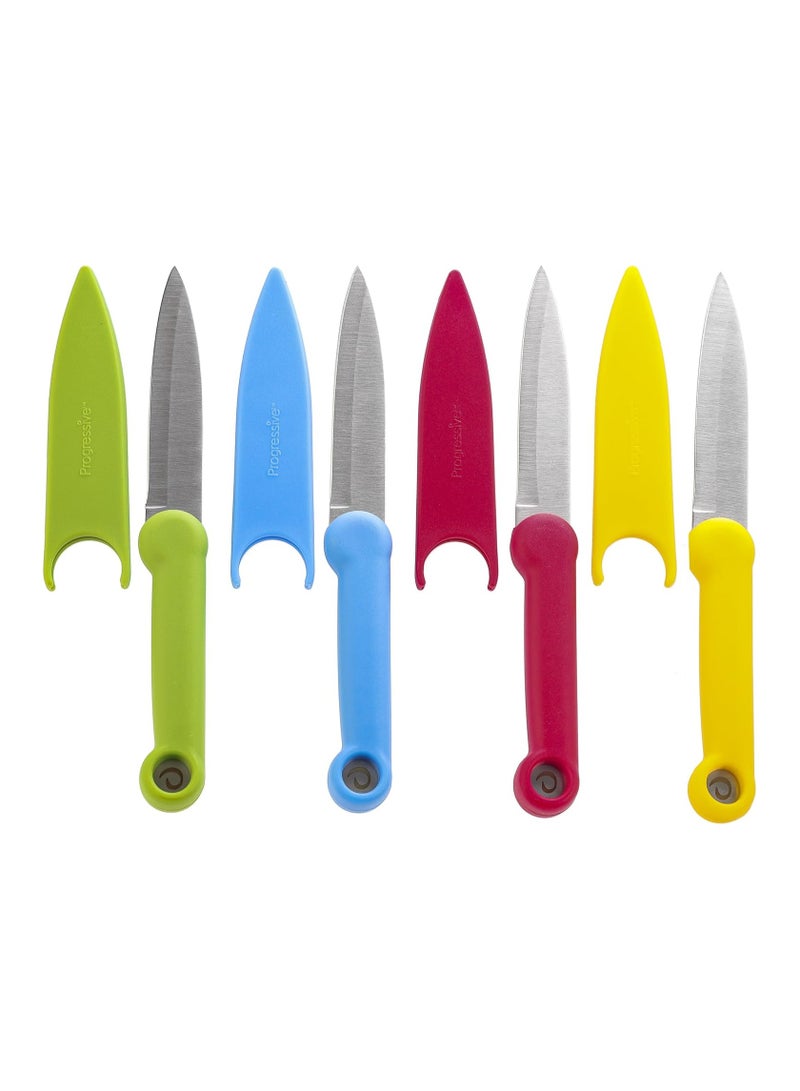 PREPWORKS Food Safety Paring Knives – Set of 3, Color-Coded for Safe Food Preparation - Image 2