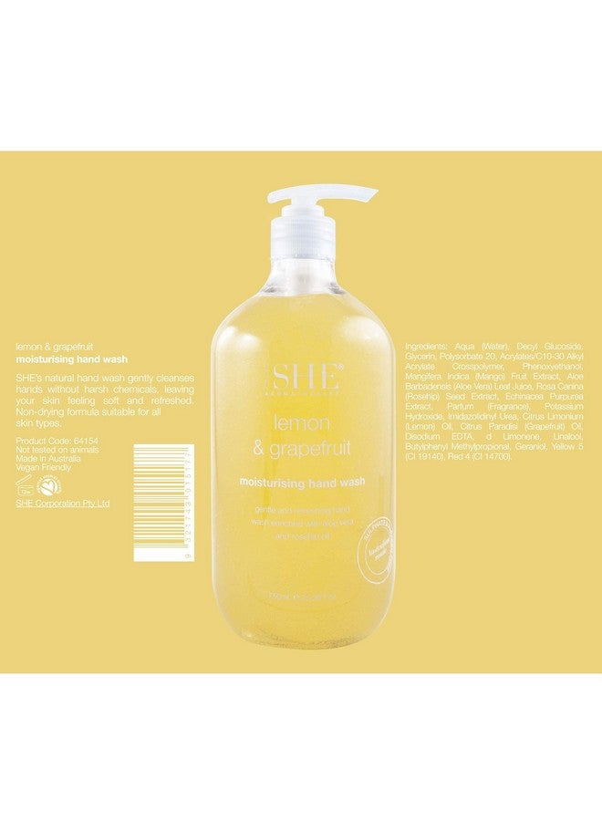Om She Aromatherapy Moisturising Hand Wash Lemon & Grapefruit - Image 2
