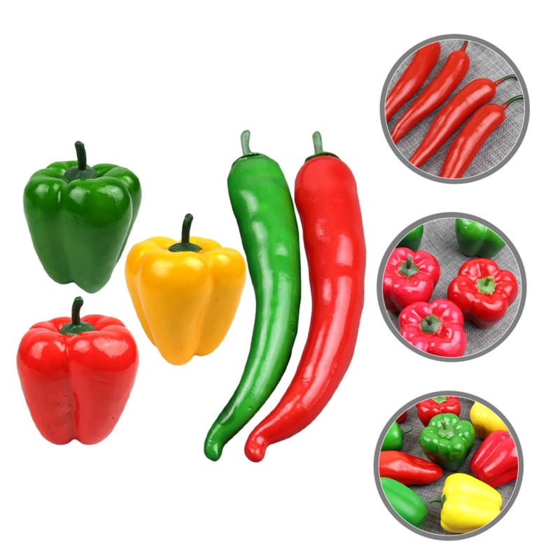 Realistic Decorative Bell Pepper Prop Set Package Of 1 For Home Office And Events - Image 5
