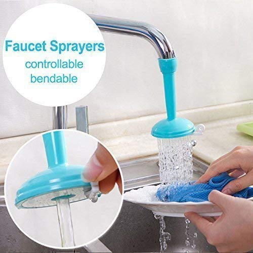 Lexazo Tap Extension Faucet Long Silicone Adjustable Flexible for Normal tapBathroomWash Basin Plastic Kitchen Sink Tap Faucet Nozzle with 2 Types Water Flows - Image 5