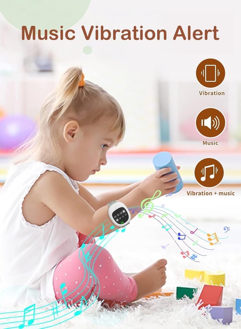 2-in-1 Wireless Bedwetting Alarm Potty Watch Potty Training Watch Rechargeable Bed Wetting Alarm Customizable Potty Watch Nighttime Potty Training Potty Reminder Watch for Kid Elder Adult - Image 4